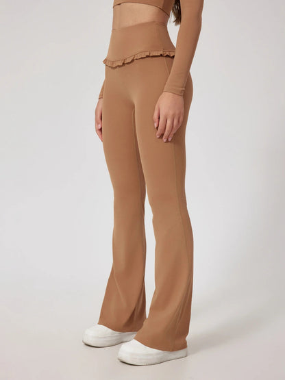 Ruffle Flared Leggings