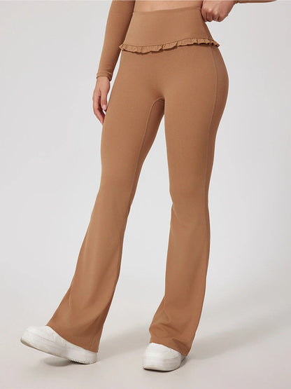 Ruffle Flared Leggings