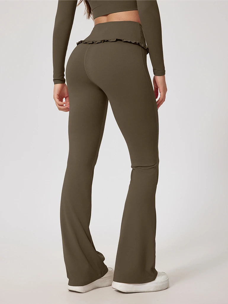 Ruffle Flared Leggings