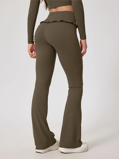 Ruffle Flared Leggings