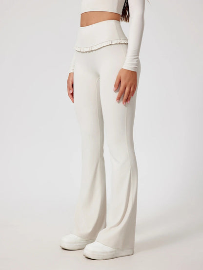 Ruffle Flared Leggings