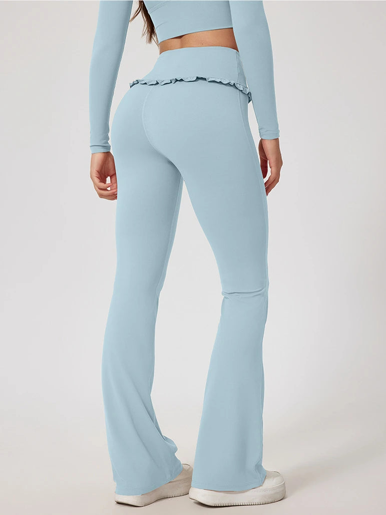 Ruffle Flared Leggings