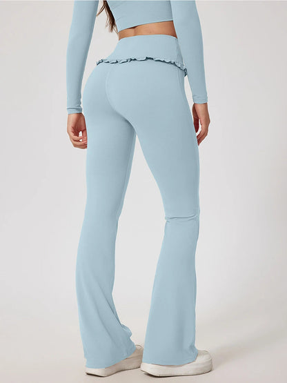 Ruffle Flared Leggings