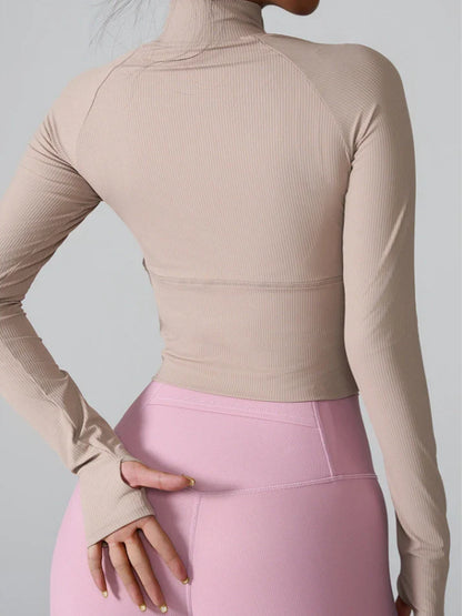 Wavy Glide Half-Zip Top