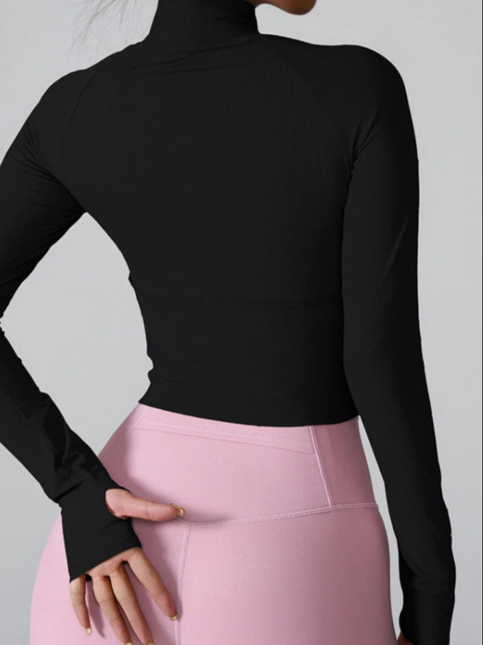 Wavy Glide Half-Zip Top