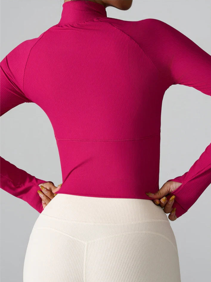 Wavy Glide Half-Zip Top