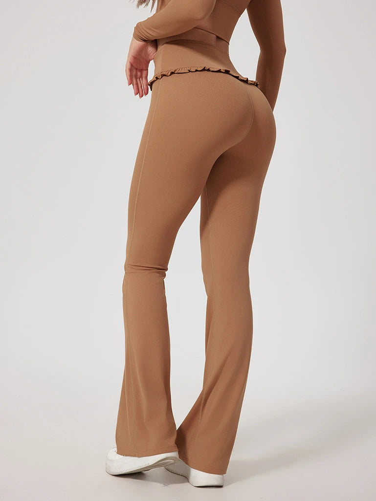 Ruffle Flared Leggings