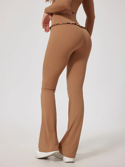 Ruffle Flared Leggings