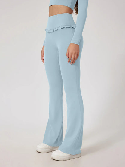 Ruffle Flared Leggings