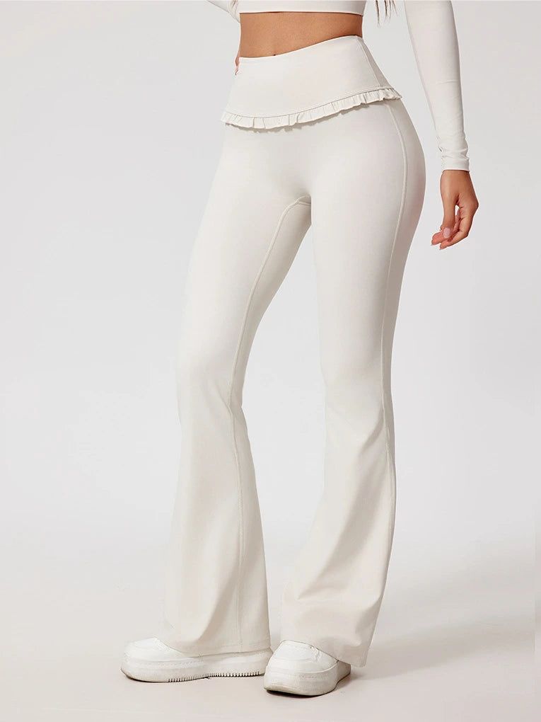 Ruffle Flared Leggings