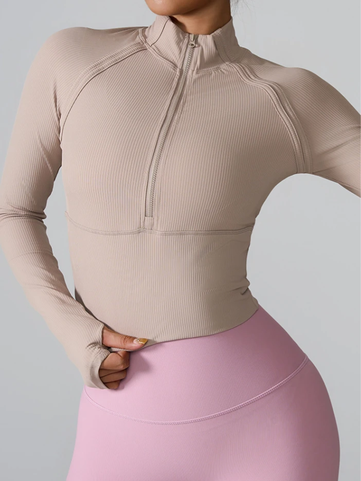 Wavy Glide Half-Zip Top