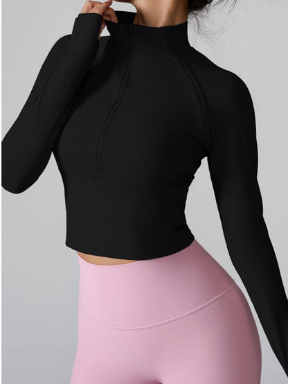 Wavy Glide Half-Zip Top