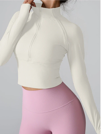 Wavy Glide Half-Zip Top